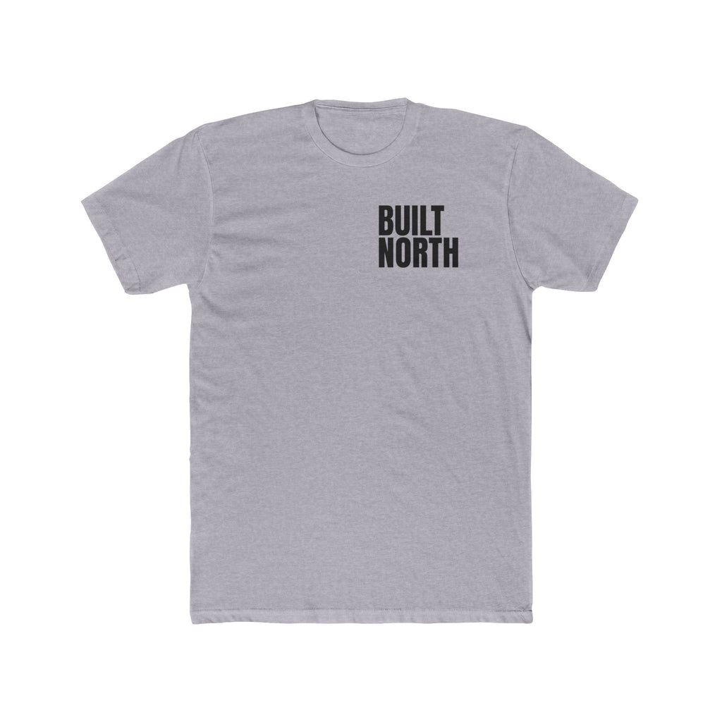 Built North T-Shirt – Rugged Workwear Graphic Tee for Men | Heavy Duty Construction Shirt, Blue Collar Apparel