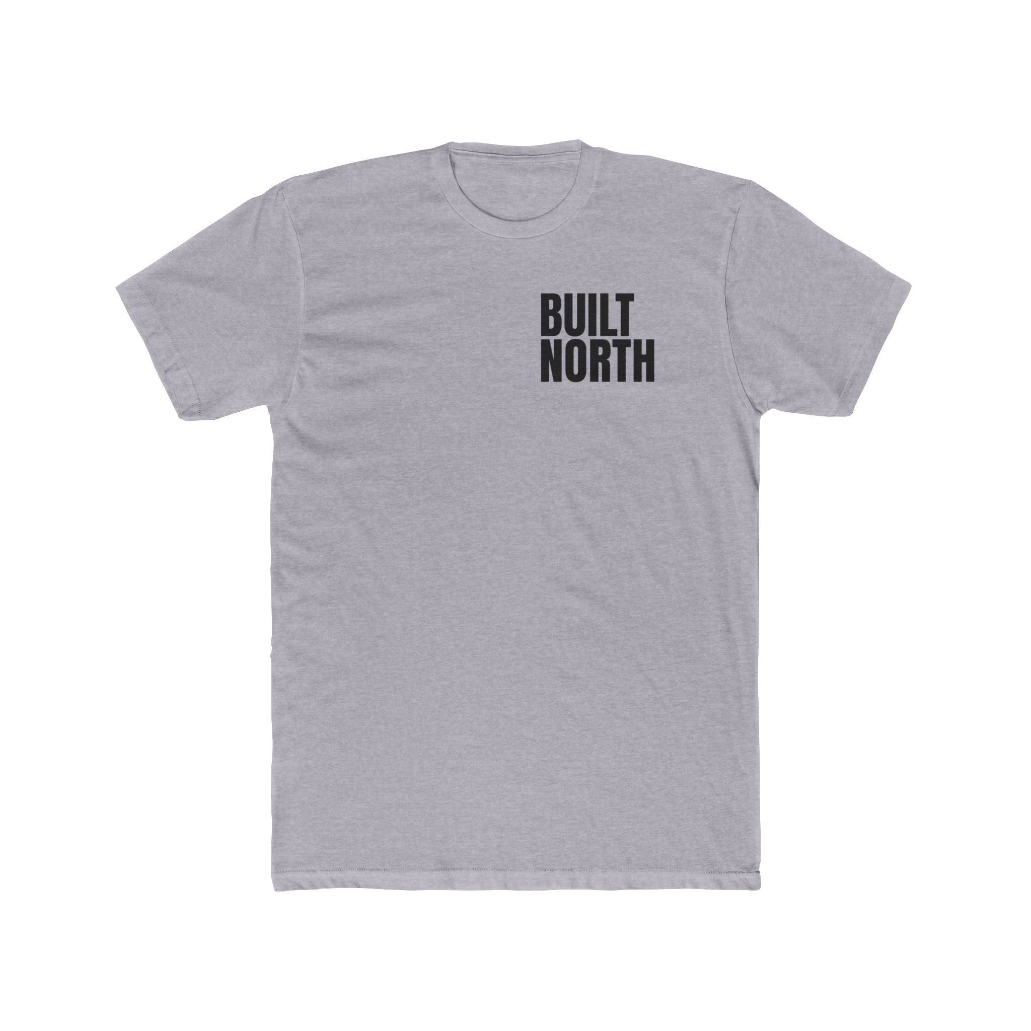 Built North T-Shirt – Rugged Workwear Graphic Tee for Men | Heavy Duty Construction Shirt, Blue Collar Apparel