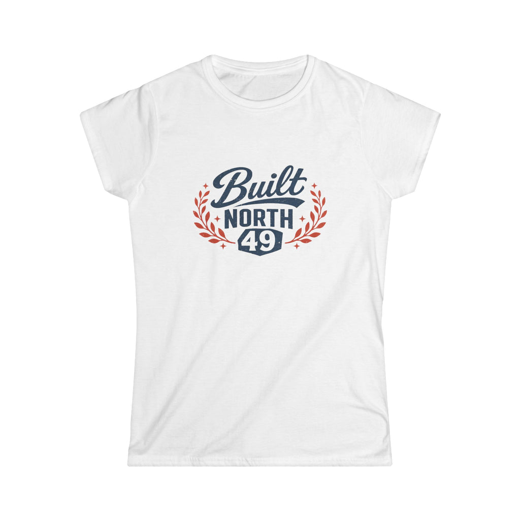 Built North 49 Women's Tee — Retro Laurel Graphic T-Shirt