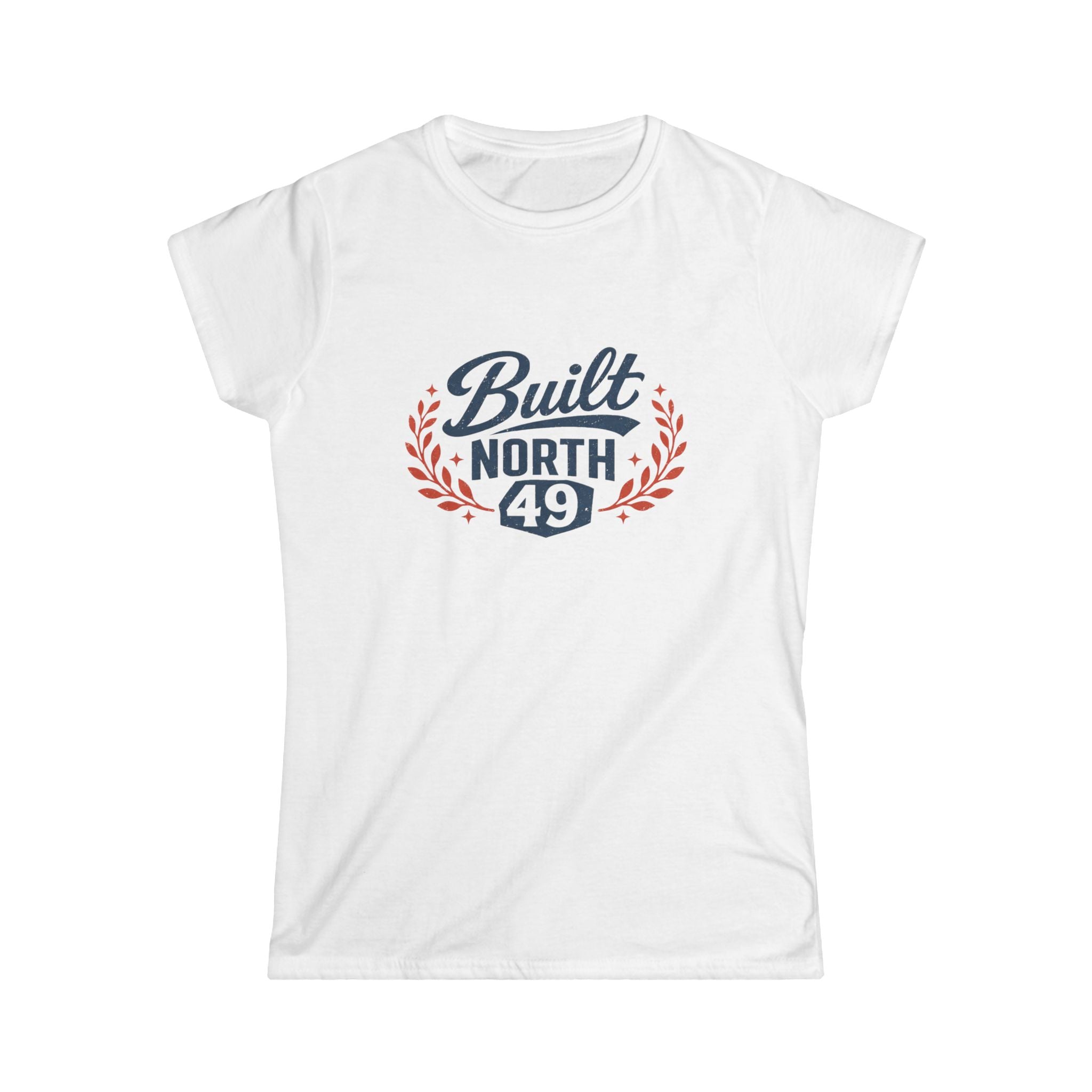 Built North 49 Women's Tee — Retro Laurel Graphic T-Shirt