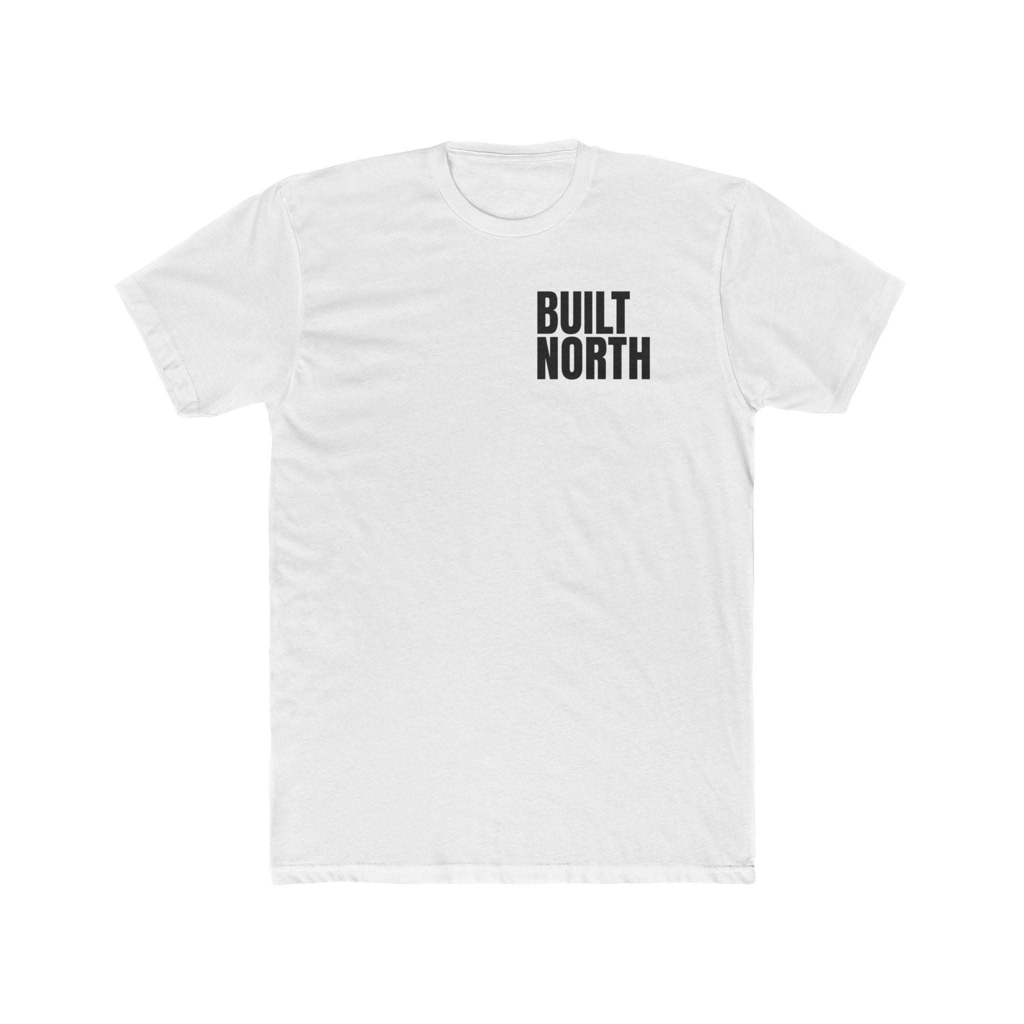 Built North T-Shirt – Rugged Workwear Graphic Tee for Men | Heavy Duty Construction Shirt, Blue Collar Apparel