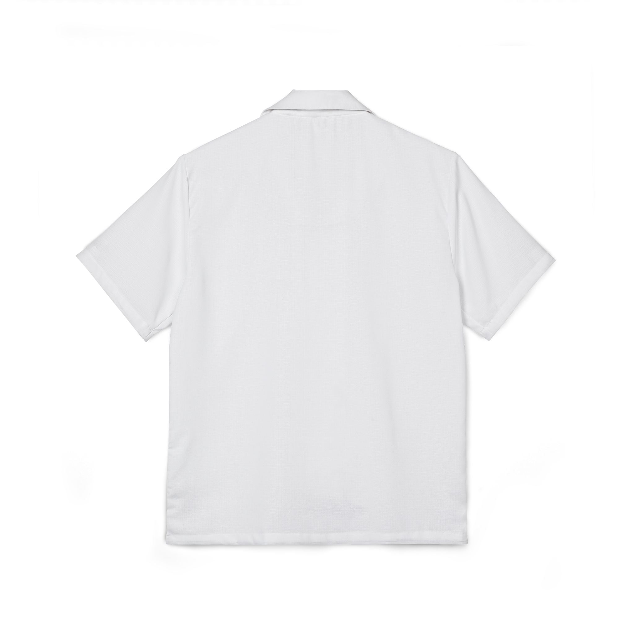Men's Hawaiian Camp Shirt — Vintage Crest Pocket Logo, Resort Vacation Button-Up