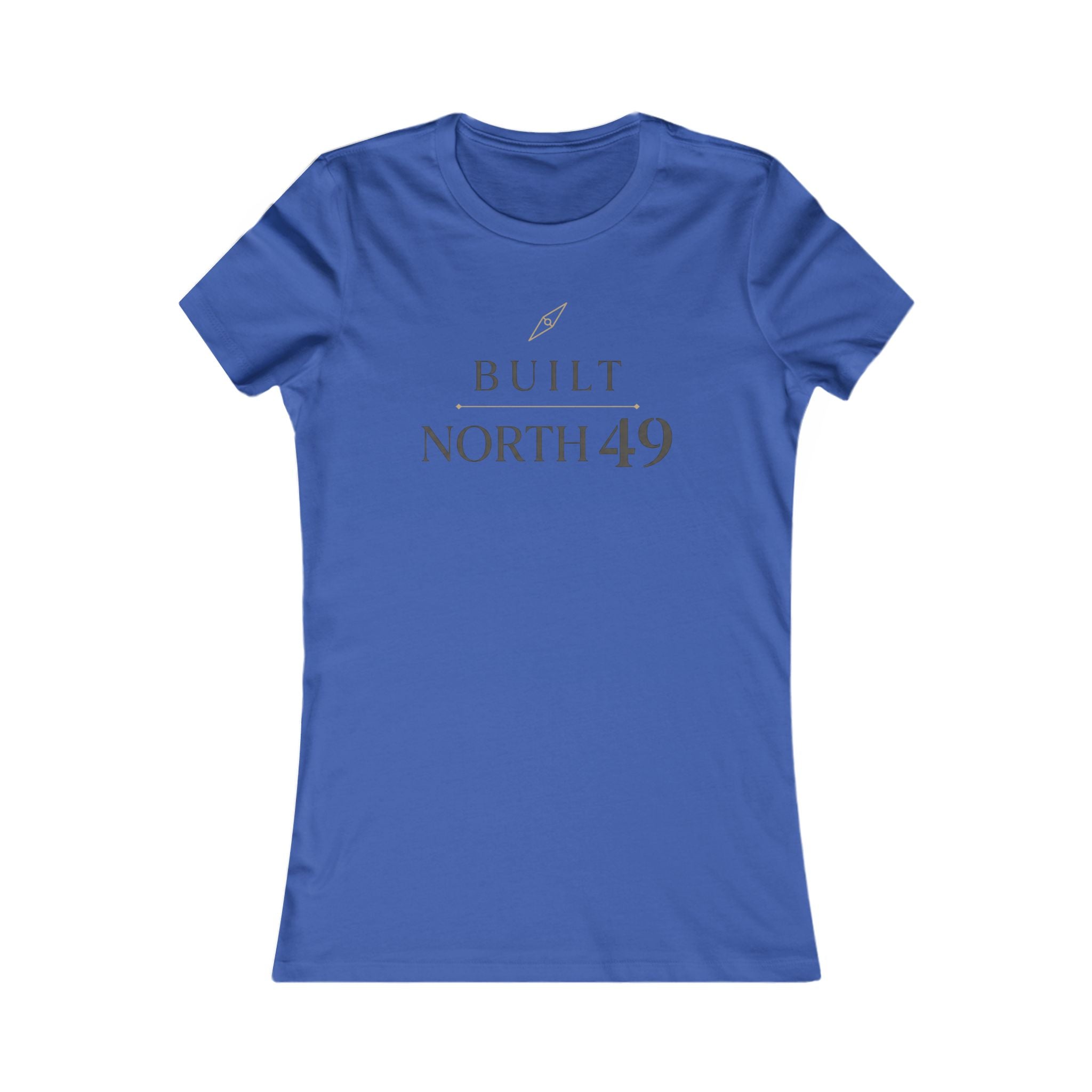 Built North 49 Women's Tee – Minimalist Compass Graphic Shirt