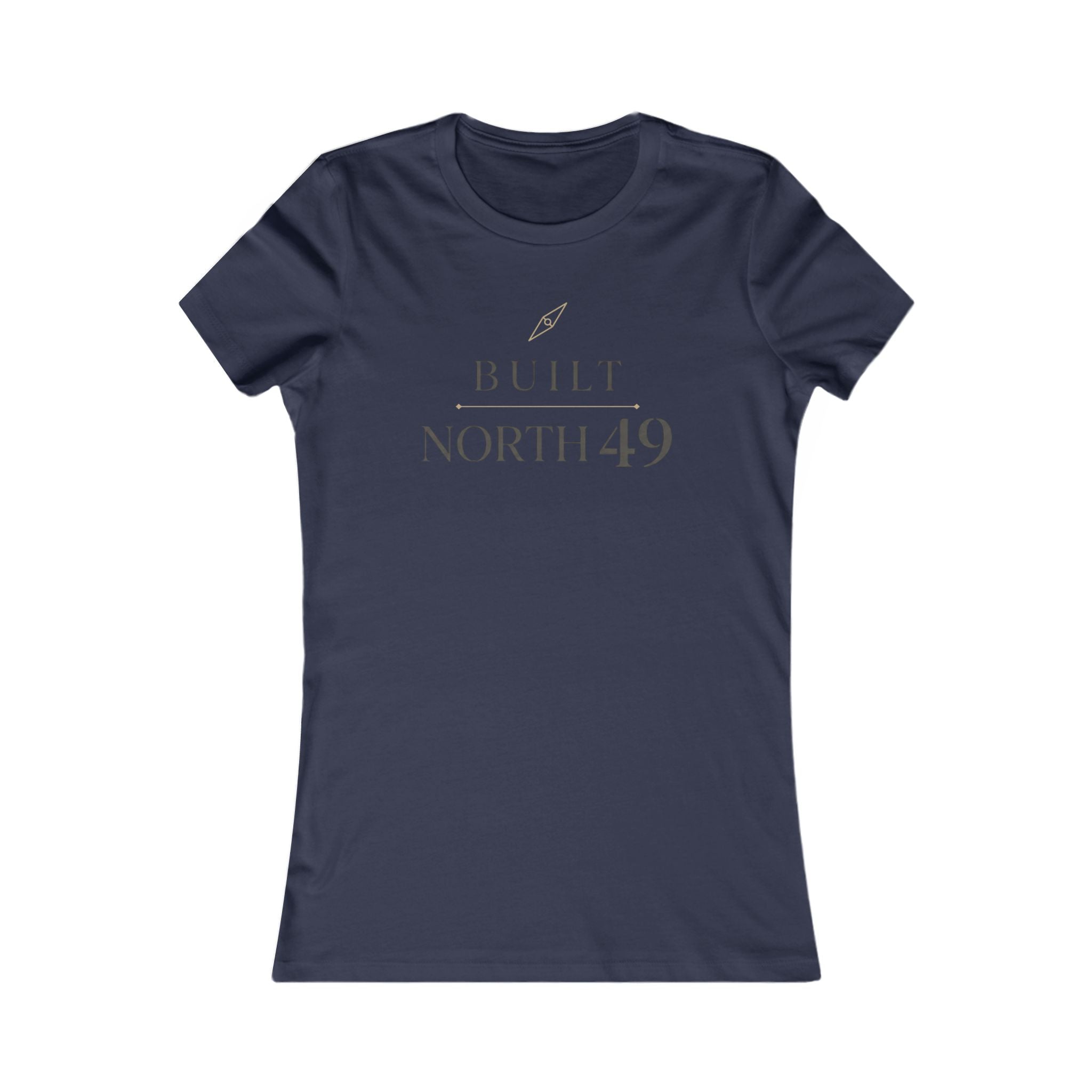Built North 49 Women's Tee – Minimalist Compass Graphic Shirt