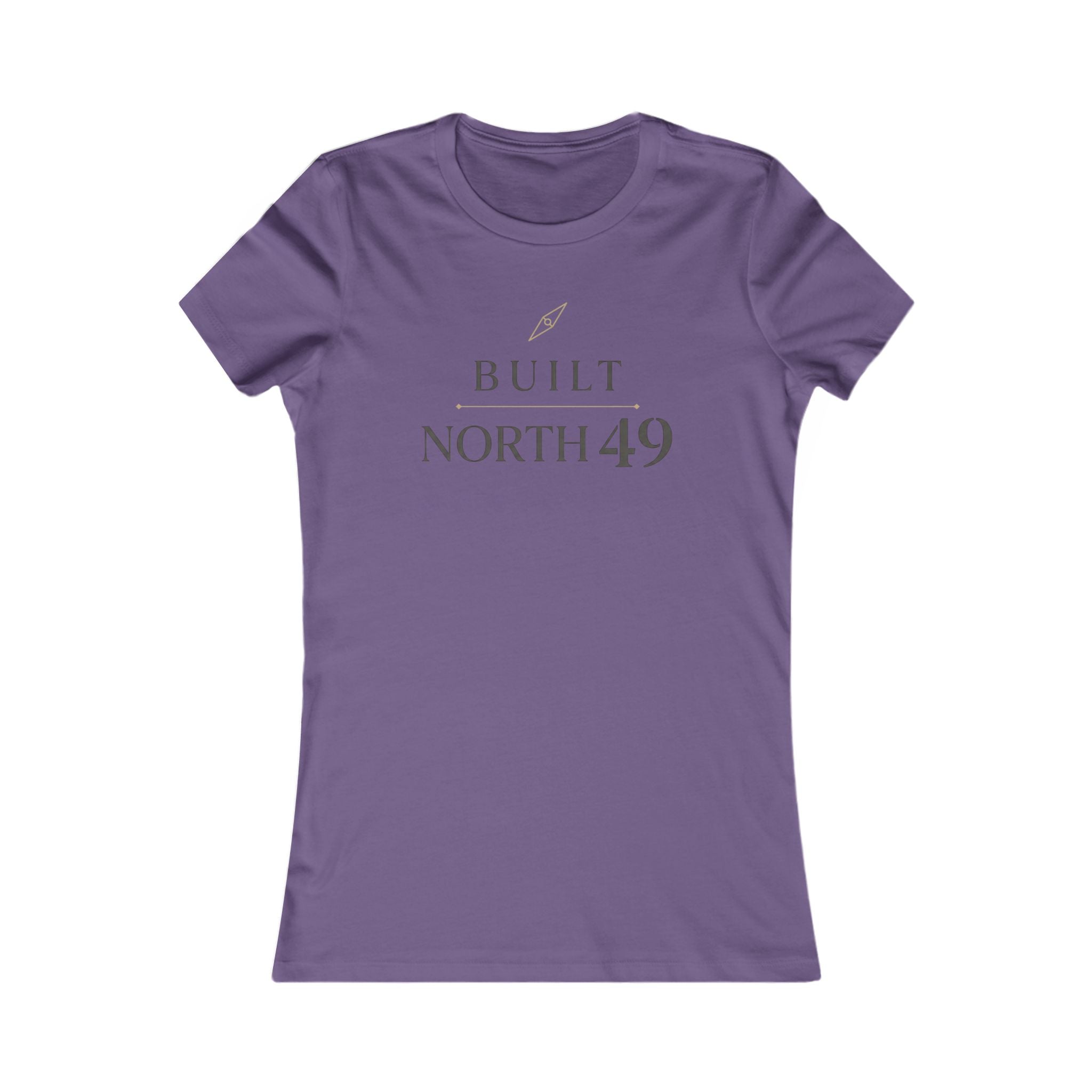 Built North 49 Women's Tee – Minimalist Compass Graphic Shirt