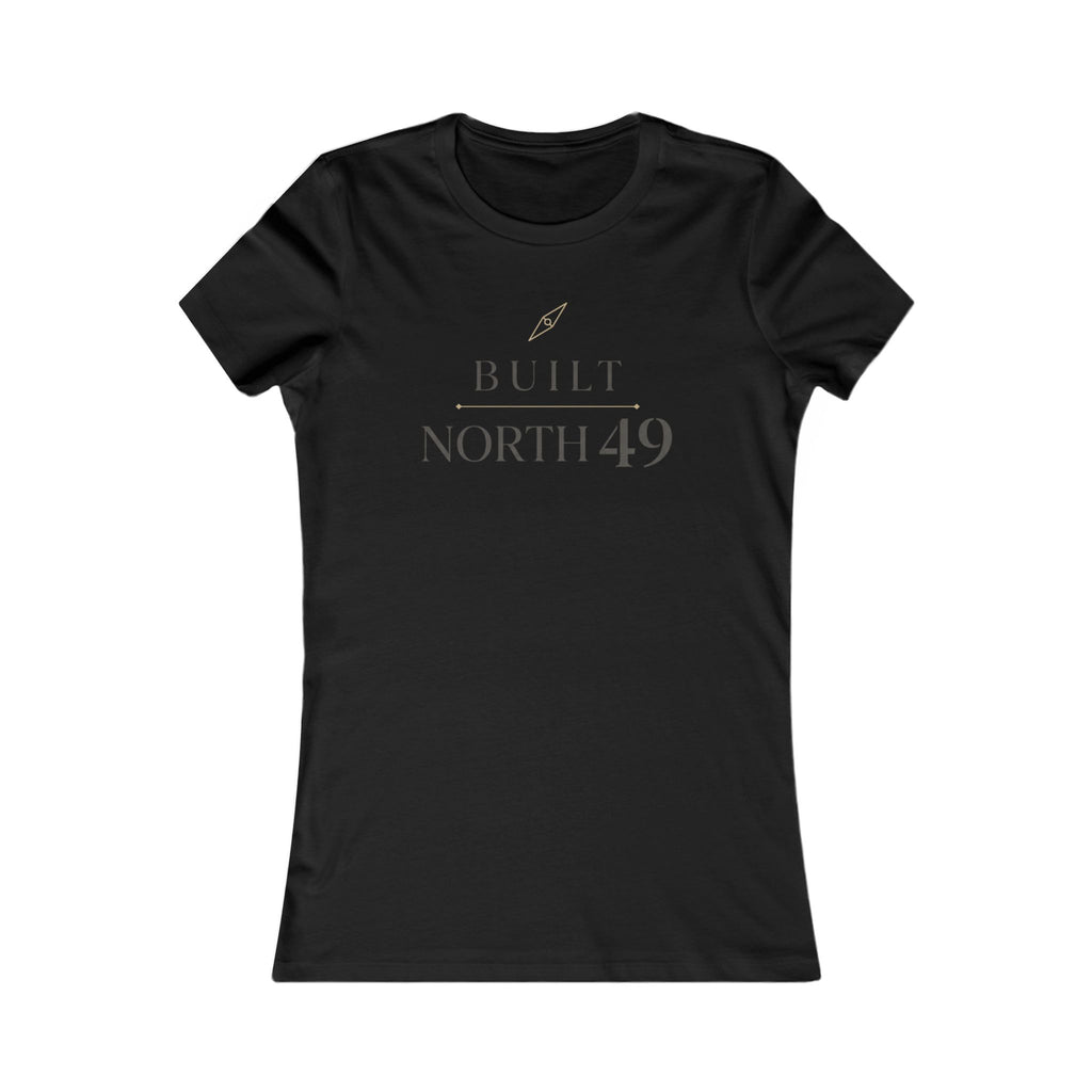 Built North 49 Women's Tee – Minimalist Compass Graphic Shirt
